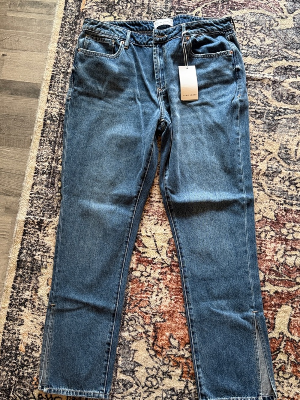 Dear John Straight-Leg Jeans in Medium Blue